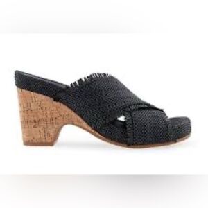 Aerosols Women's Black Woven Mule Sandals